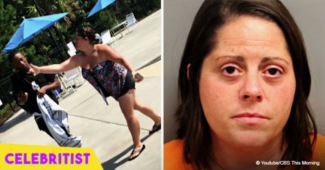 White woman, 38, arrested for 'racially harassing' black teen over swimming pool 