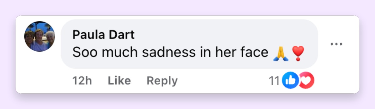 A netizen's comment about Caroline Kennedy's appearance at the JFK Profile in Courage Award Ceremony on May 31, 2026 | Source: Facebook/Us Weekly