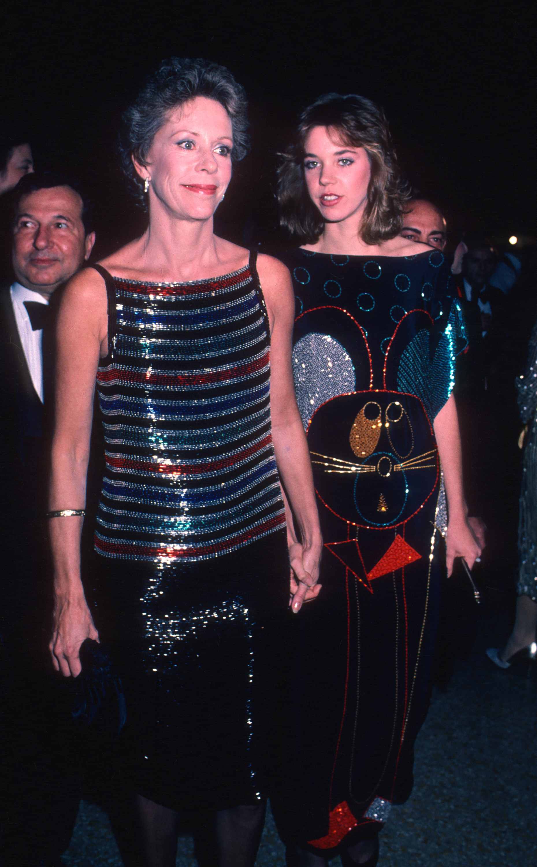 Carrie Hamilton and her mother Carol Burnett in New York, 1983. | Source: Getty Images