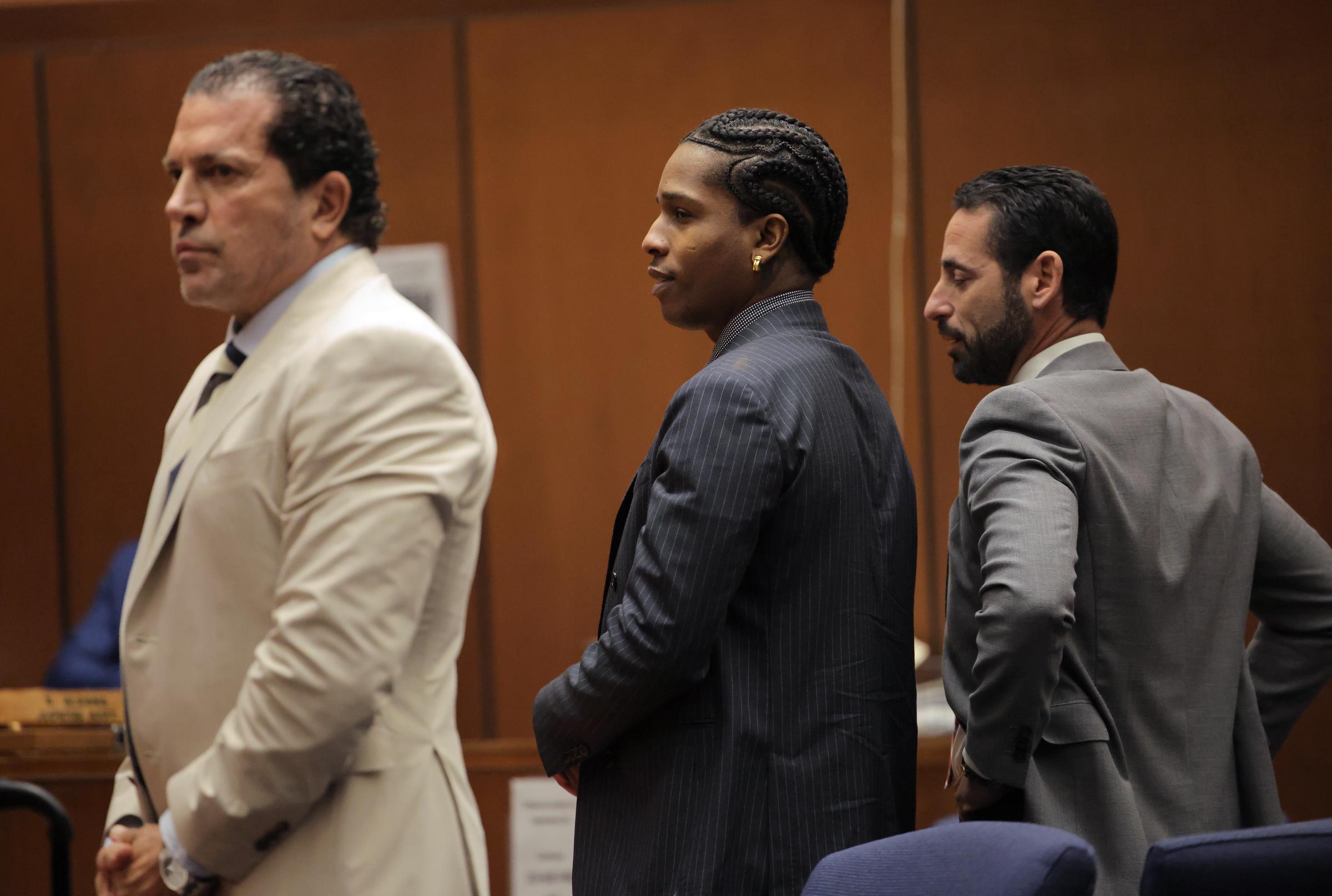 A$AP Rocky appears in court with his legal counsel | Source: Getty Images