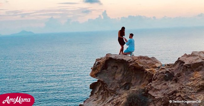 Man takes accidental picture of couple getting engaged and asks internet to help find them