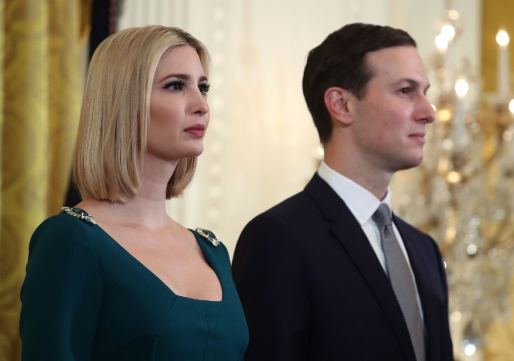 White House senior advisors Ivanka Trump and her husband Jared Kushner attend a Hanukkah Reception in the East Room of the White House | Photo: Getty Images