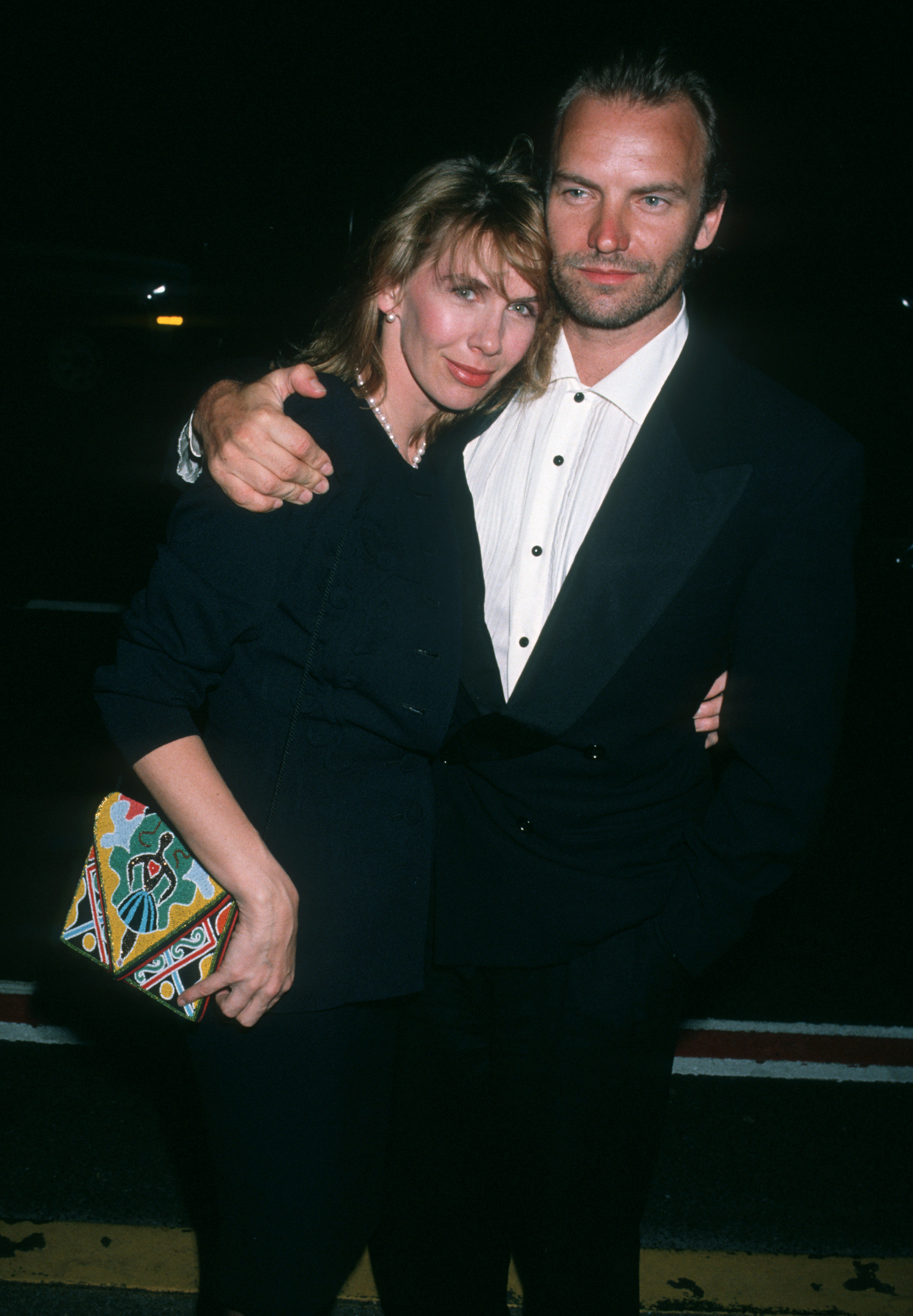 Trudie Styler and Sting during the 5th Annual Rock and Roll Hall of Fame Induction Ceremony in 1990 in New York. | Source: Getty Images