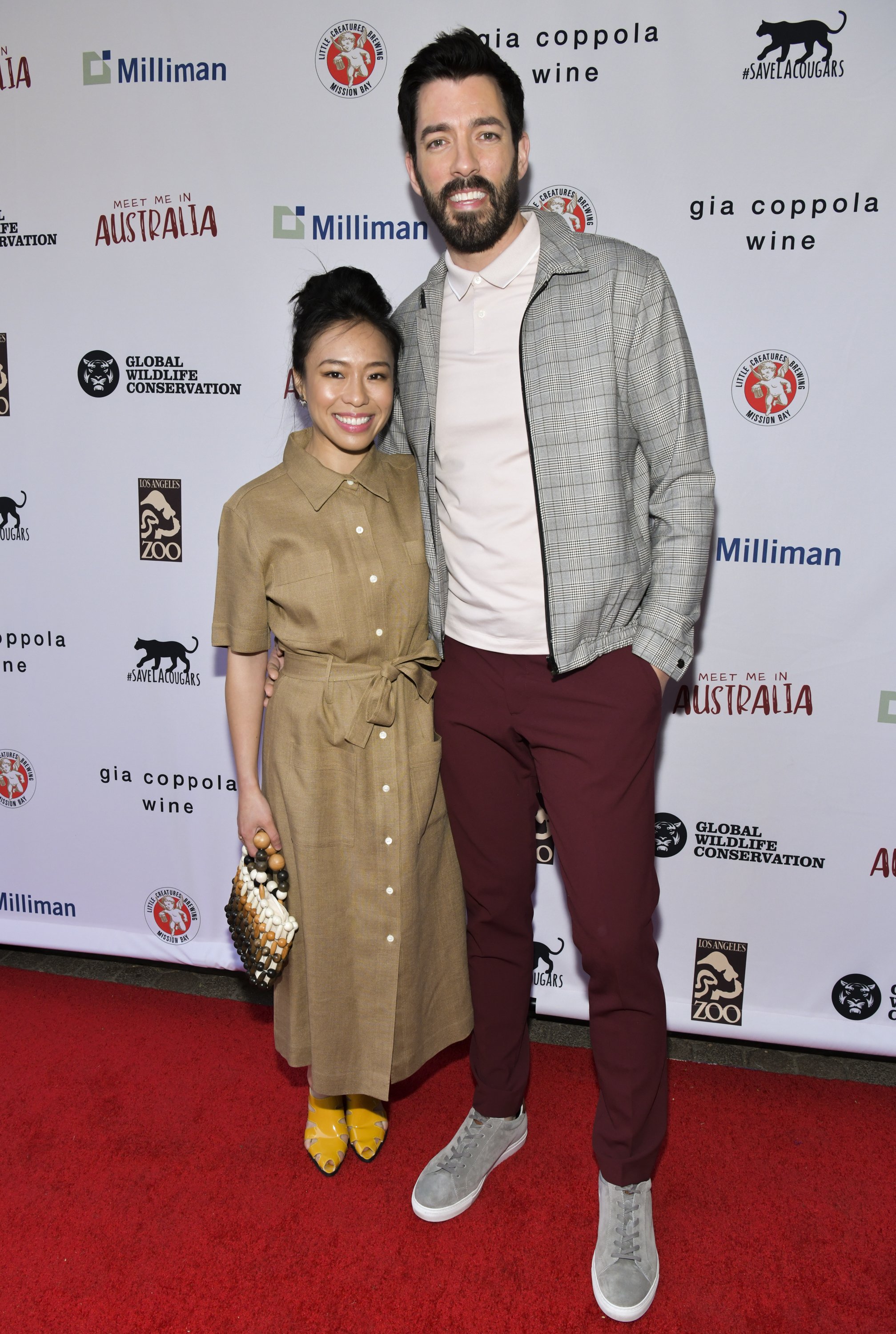 Linda Phan and Drew Scott attend The Greater Los Angeles Zoo Association Hosts 