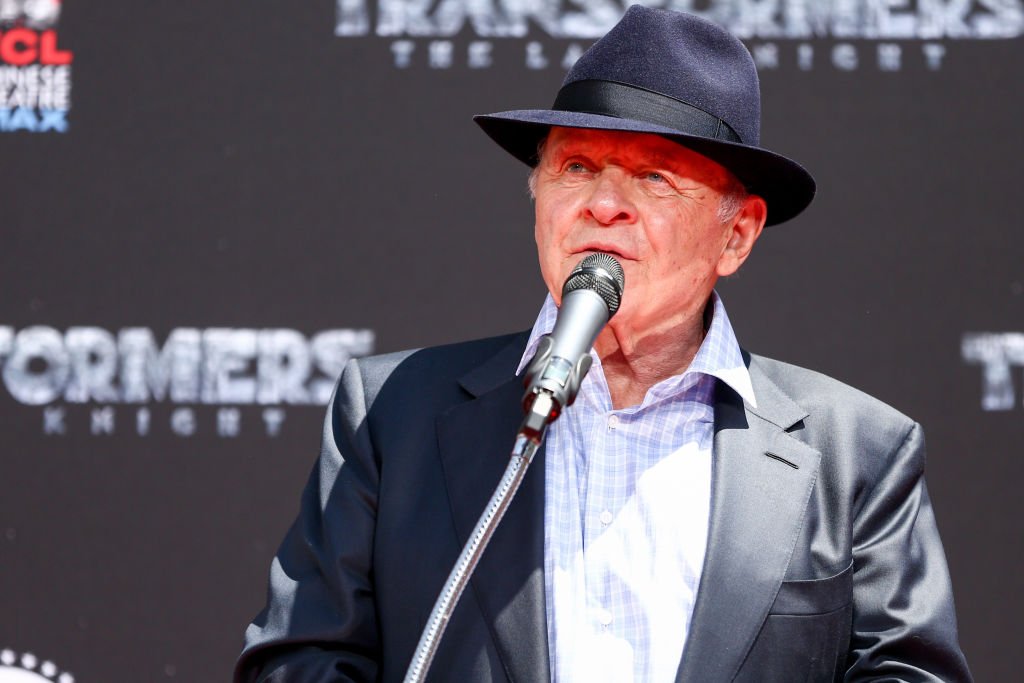 Anthony Hopkins speaks during the Michael Bay Hand and Footprint Ceremony at TCL Chinese Theatre IMAX  | Getty Images