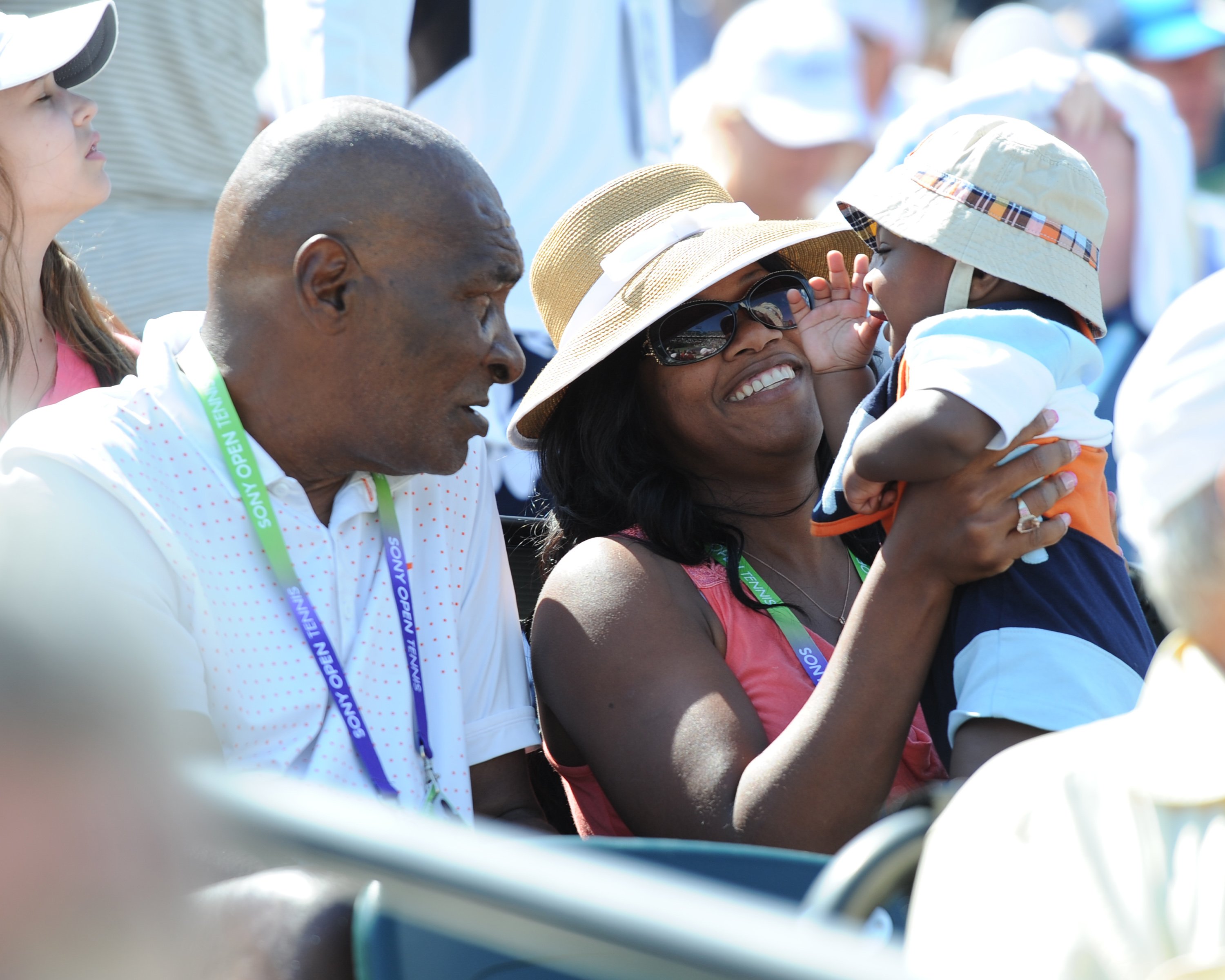 Richard Williams, Lakeisha Williams, Dylan Starr Richard Williams at the Crandon Park Tennis Center on March 21, 2013, Key Biscayne, Florida. | Source: Getty Images