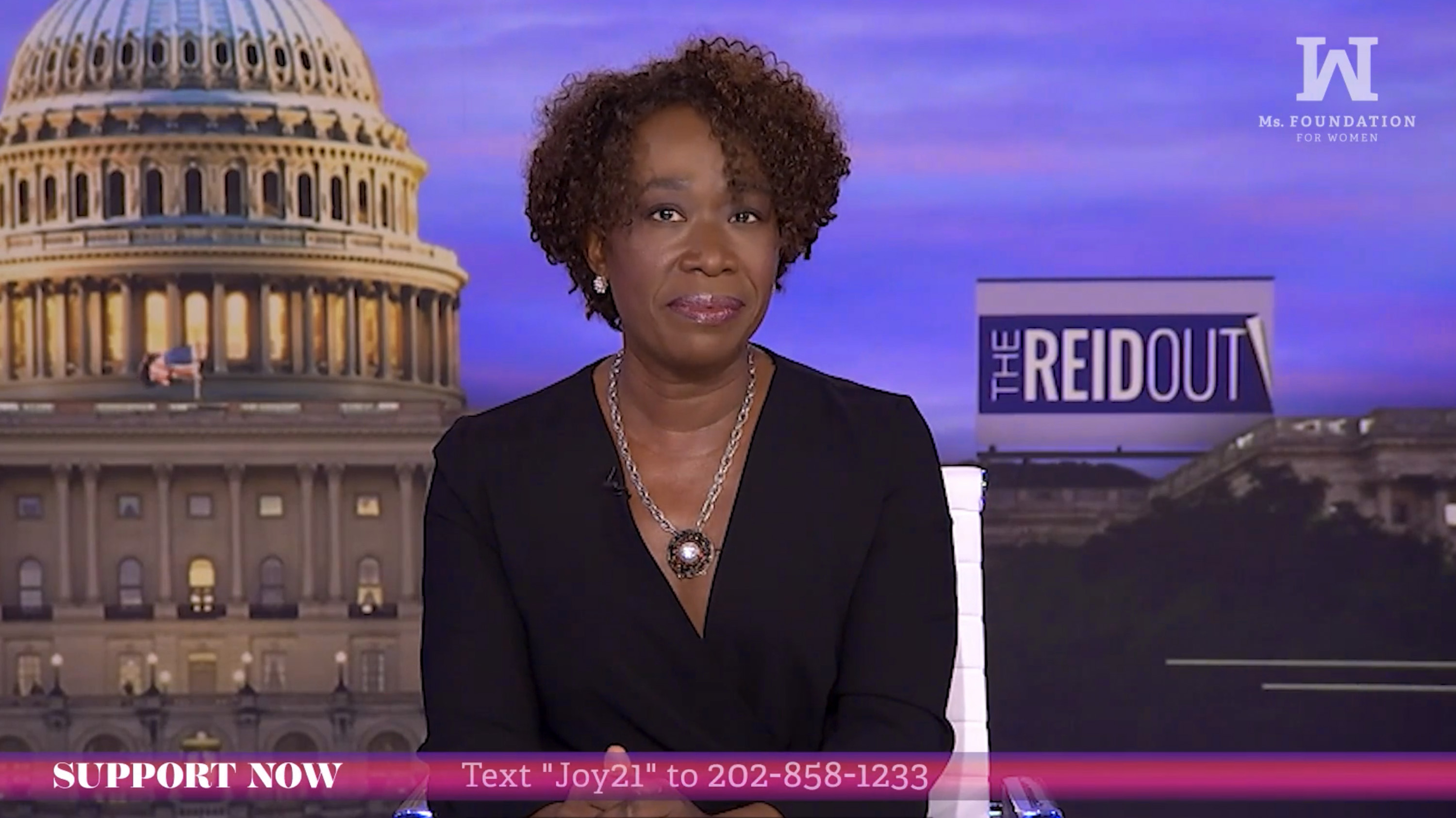 In this screengrab, Joy Reid speaks at the 33rd Gloria Awards: A Salute to Women of Vision - a virtual event in New York City, on May 19, 2021 | Source: Getty Images