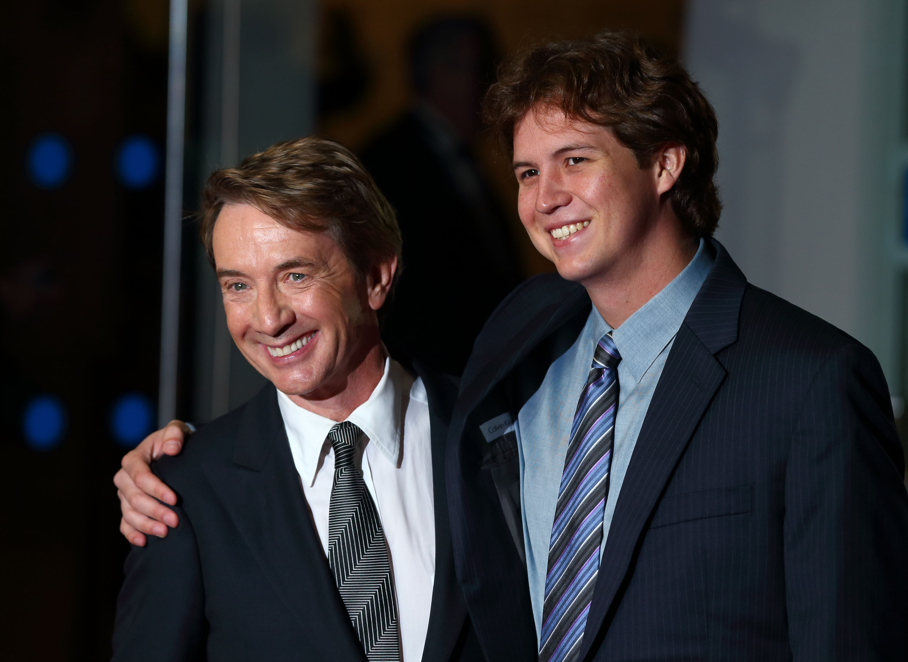 Martin Short and his son Henry Hayter Short attend the Premiere of 'Frankenweenie' at the opening of the BFI London Film Festival at Odeon Leicester Square on October 10, 2012, in London, England. | Source: Getty Images