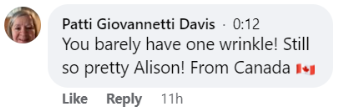 Comments about Alison Arngrim | Source: Facebook.com/Alison Arngrim