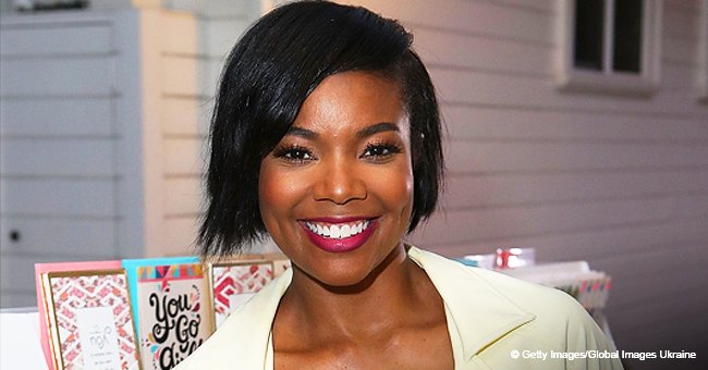 Gabby Union's baby melts hearts wearing striped top & white tutu for her 3-month birthday in pics