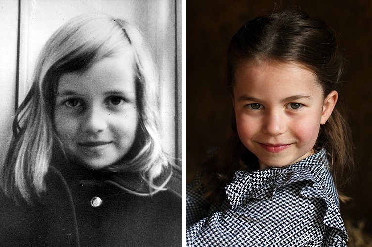 Las princesas Diana y Charlotte. | Foto: Getty Images