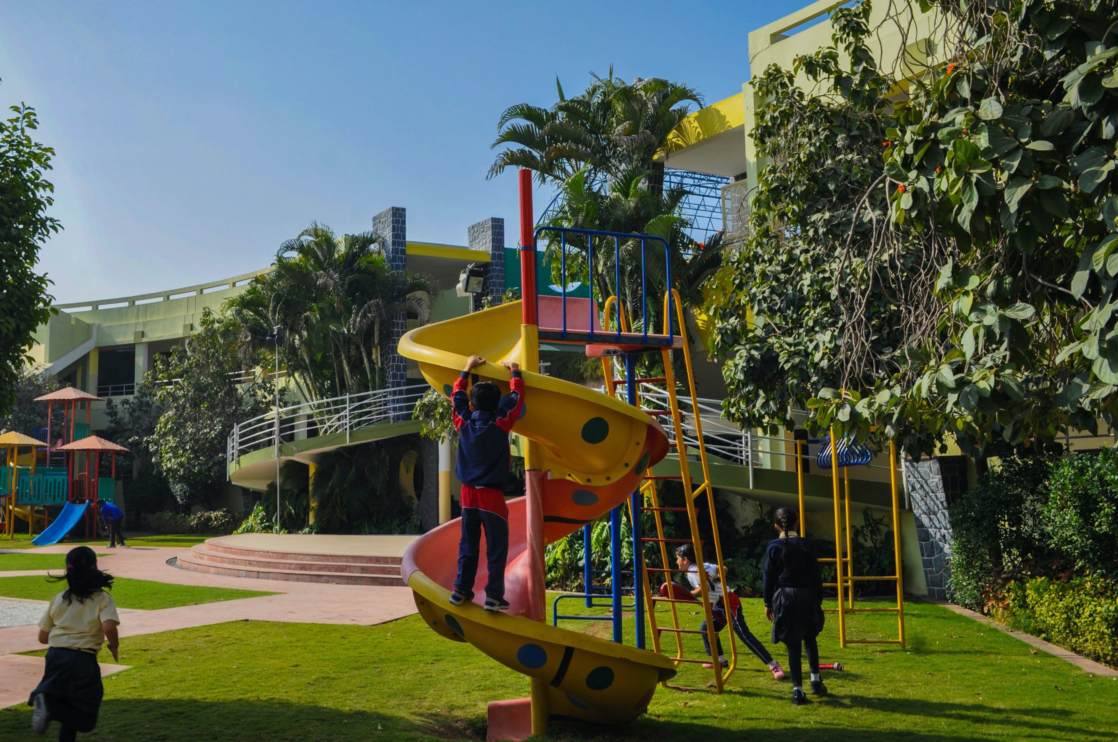 The kids enjoyed to their fullest in the school playground after classes. | Source: Unplash