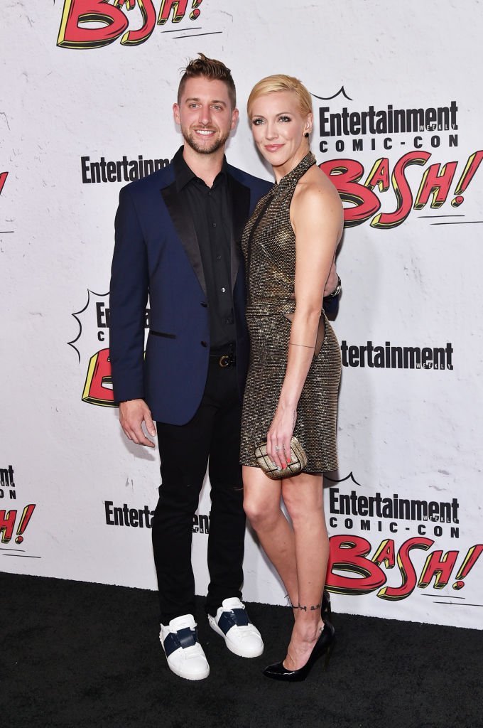 Katie Cassidy and Matthew Rodgers at Entertainment Weekly's annual Comic-Con party | Getty Images Katie Cassidy and Matthew Rodgers at Entertainment Weekly's annual Comic-Con party | Getty Images