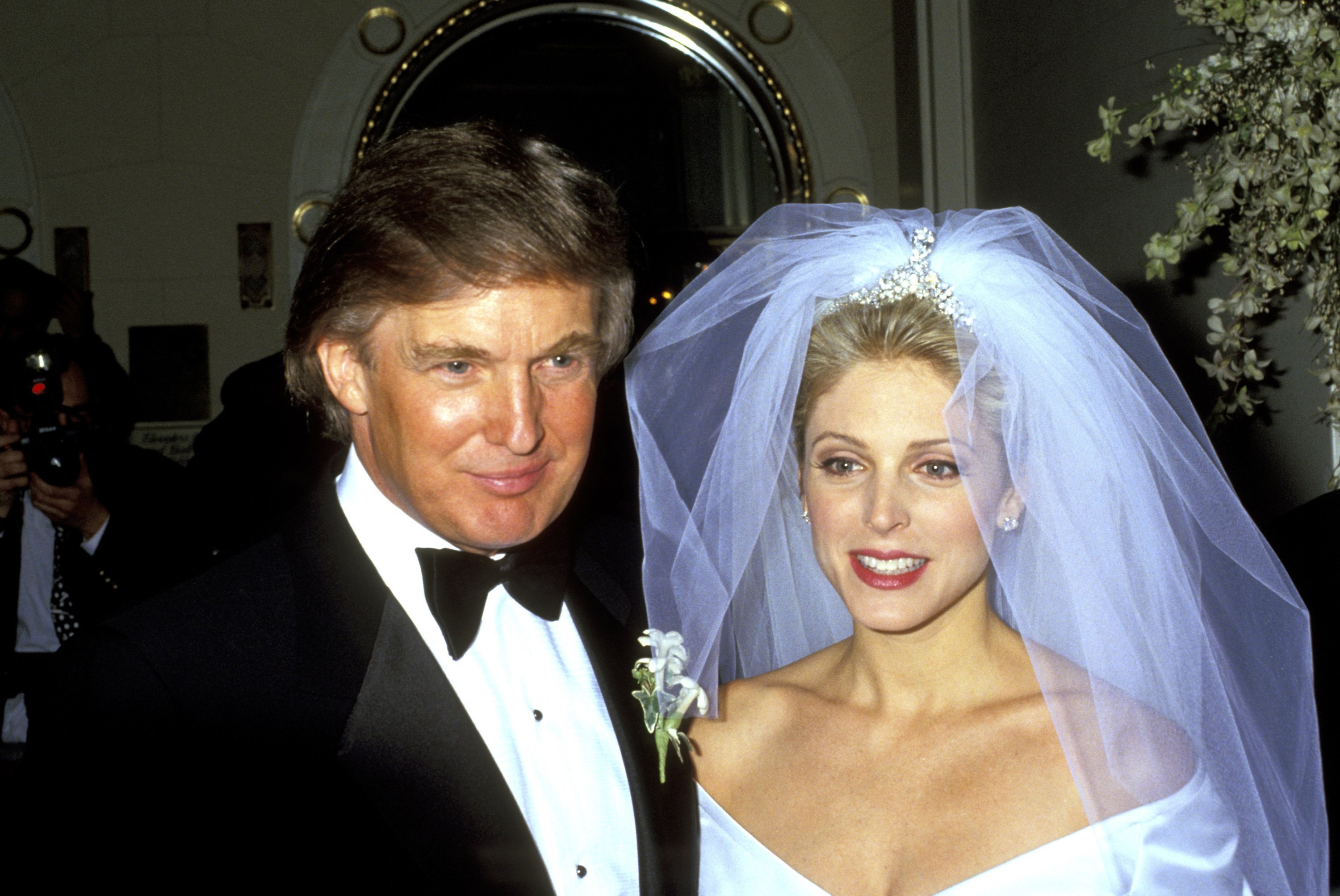 Donald Trump and Marla Maples during their Wedding, December 20, 1993 | Photo: GettyImages