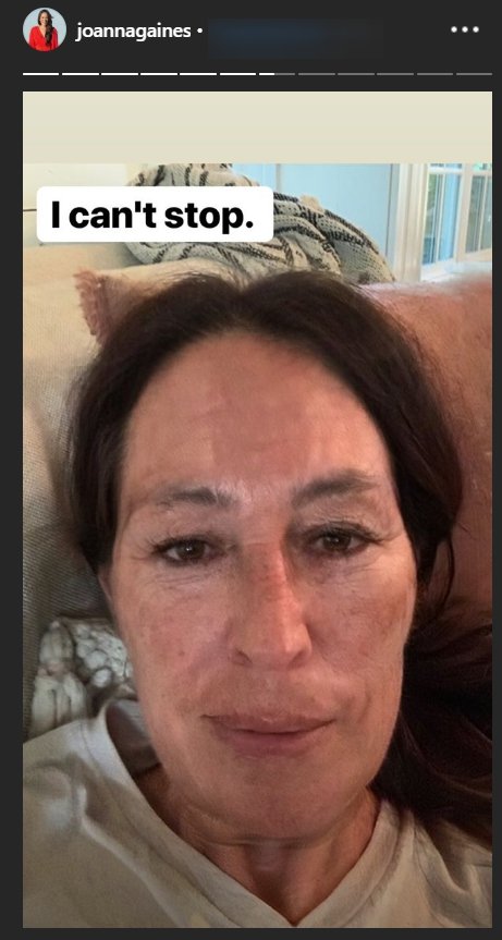 Joanna Gaines with the FaceApp aging-filter applied | Photo: Instagram Story/Joanna Gaines 1