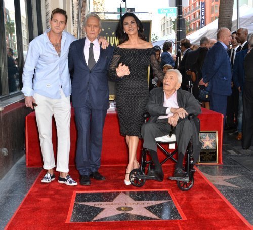 Michael Douglas, Kirk Douglas, Catherine Zeta-Jones & Cameron Douglas at Hollywood Walk of Fame Star Ceremony on November 6, 2018, in Los Angeles, California. | Photo: Shutterstock