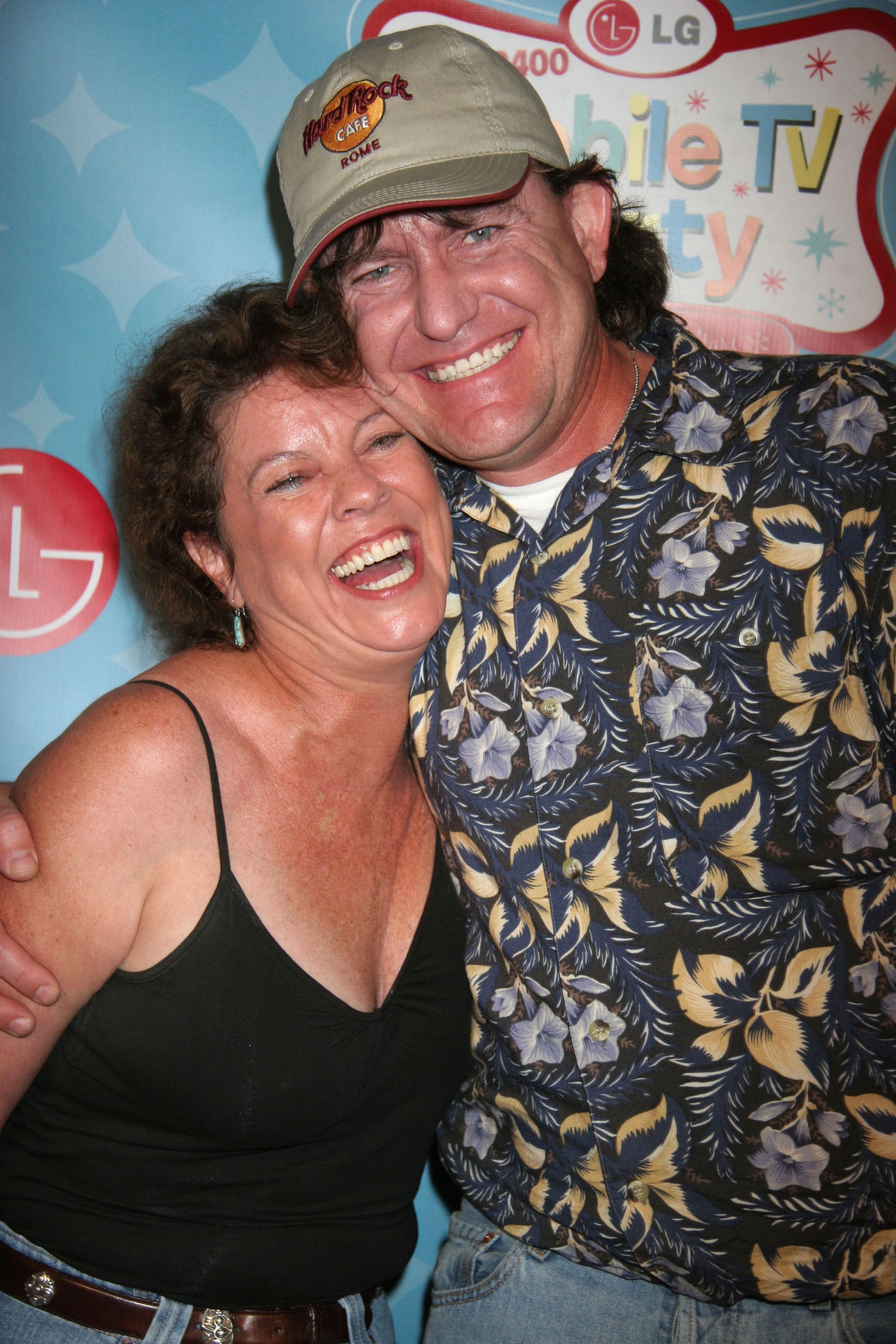 Erin Moran and husband Steven Fleischmann during LG Mobile TV Party at Stage 14 - Paramount Studios in Hollywood, CA, United States | Source: Getty Images 