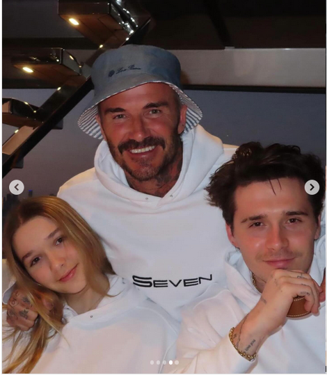 David Beckham and their children | Source: Instagram/victoriabeckham/