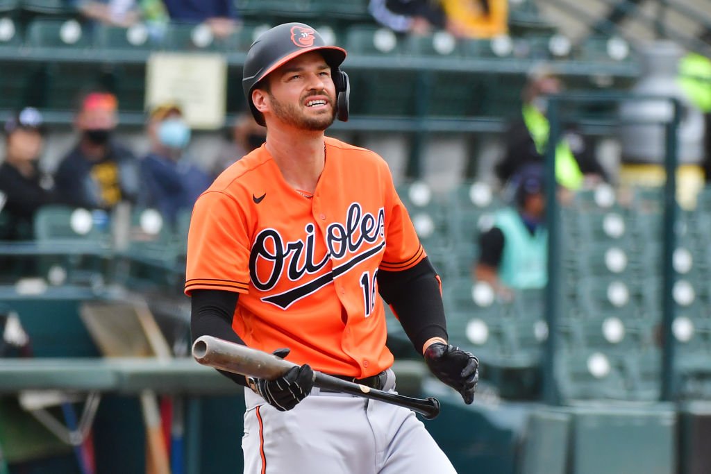 Trey Mancini on the field in the first inning during a spring training game on March 22, 2021 at LECOM Park in Bradenton, Florida. | Photo: Getty Images