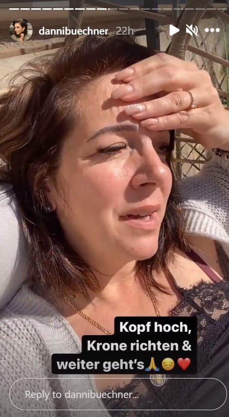Screenshot der Instagram-Story von Daniela Büchner | Quelle: Instagram/dannibuechner