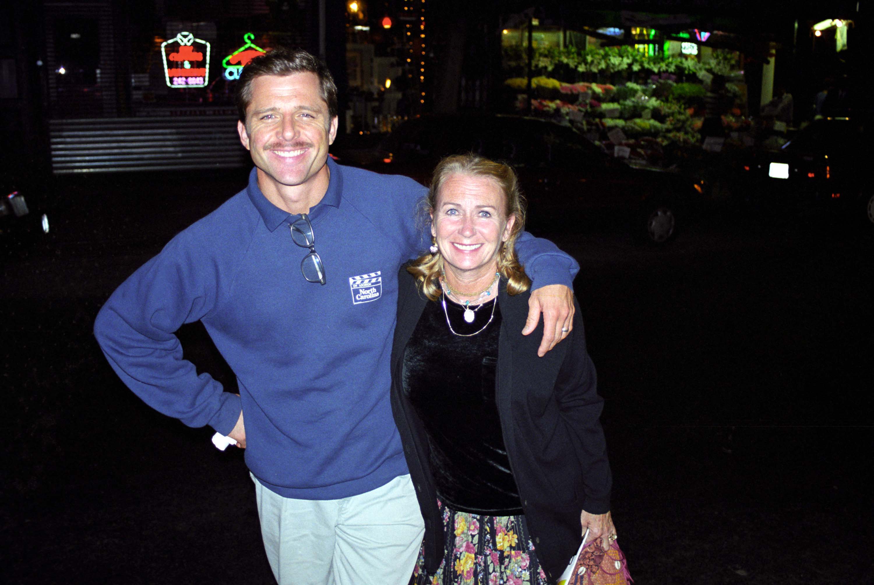 Max Caufield and the actress spotted in Midtown on September 16, 1998 | Source: Getty Images