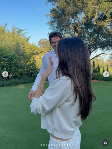 Photo from Madison Beer and Justin Herbert's engagement announcement from July 28, 2026. | Source: Instagram/madisonbeer