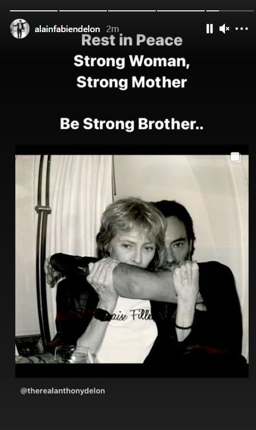 Anthony Delon et sa mère Nathalie Delon | Source : Instagram