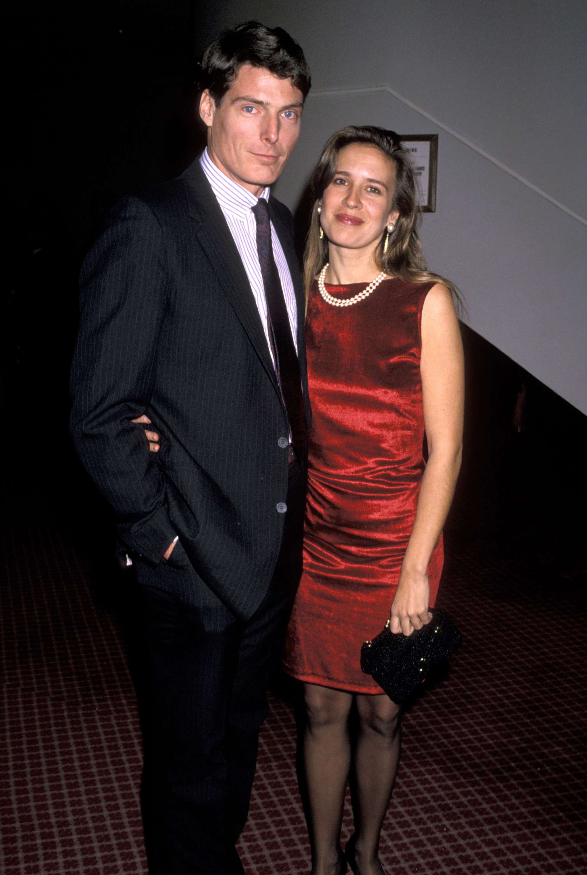 Christopher Reeve and Dana Reeve during the opening of 