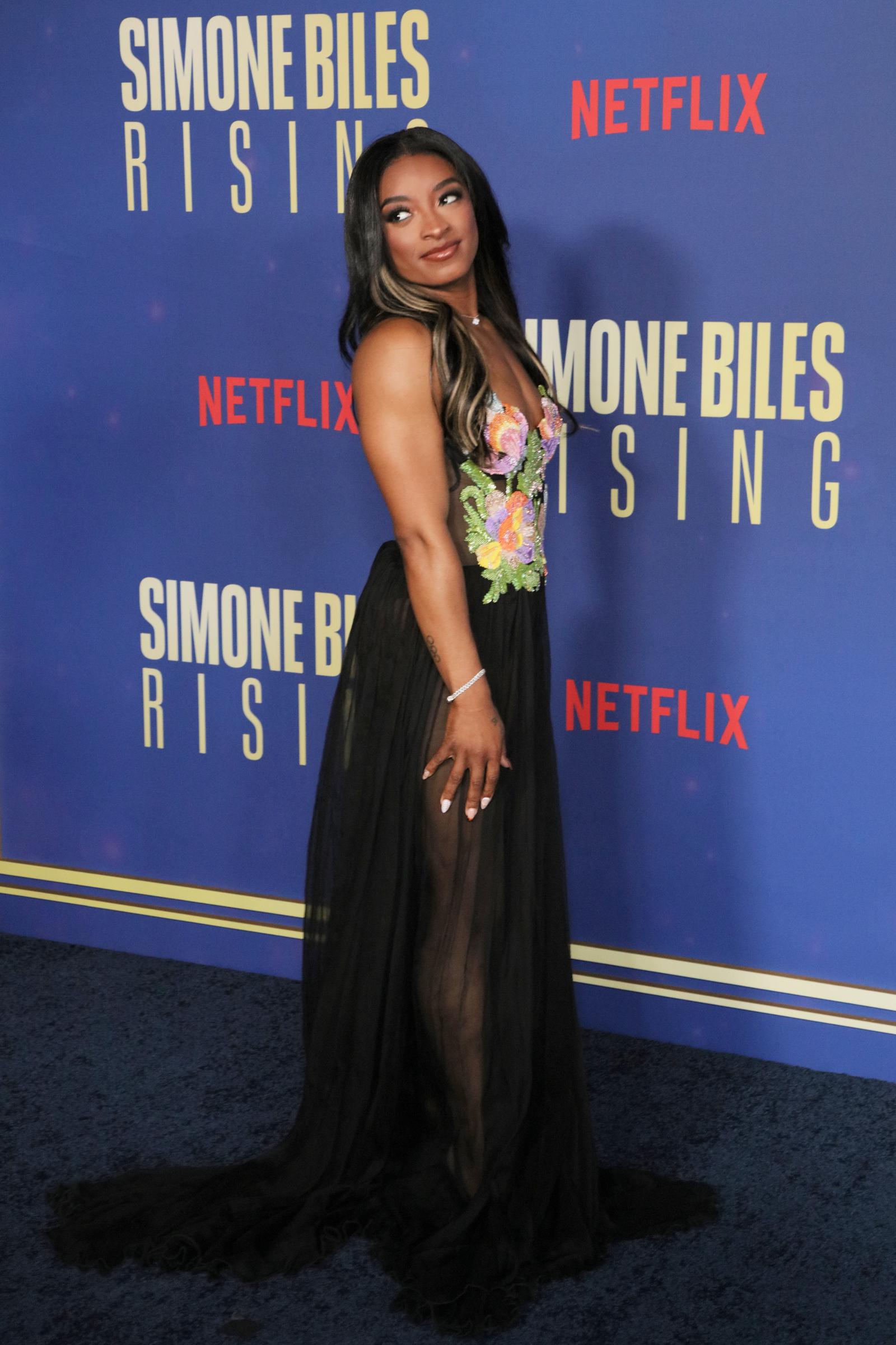 Simone Biles attends the Los Angeles premiere of Netflix's "Simone Biles Rising: Part 2" | Source: Getty Images