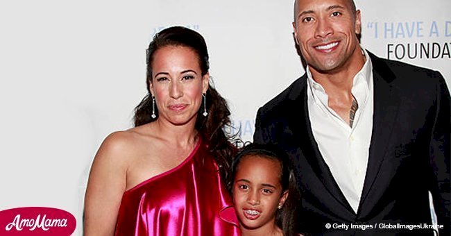 Remember Dwayne Johnson's little daughter? She's all grown up and looks just like her dad
