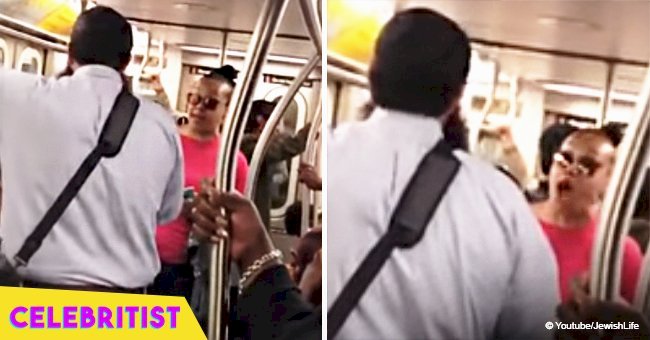 Furious black woman rants at Jewish man on subway after he called her racist in viral video