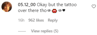 A fan's comment on China McClain's tiktok dance video. | Photo: Instagram/Chinamcclain