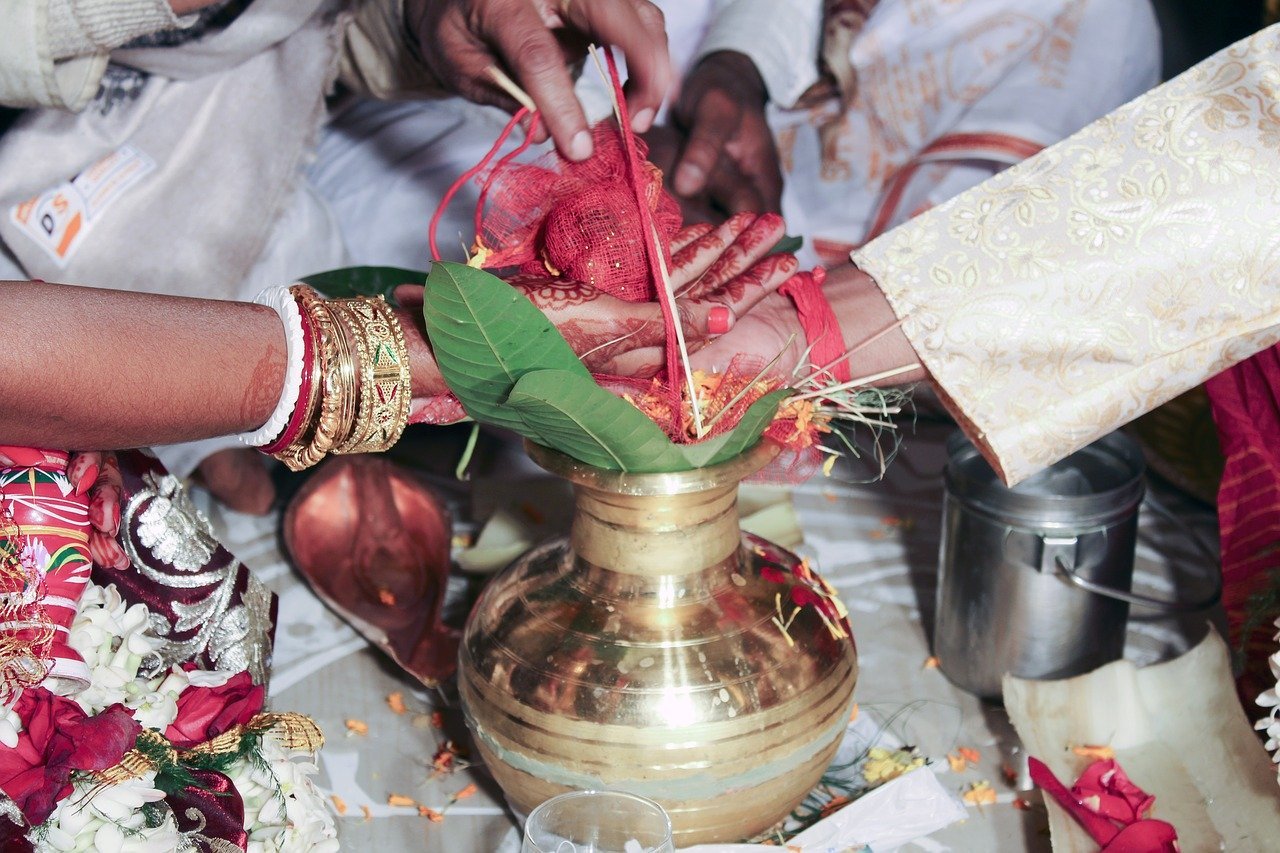 Boda en India. | Foto: Pixabay