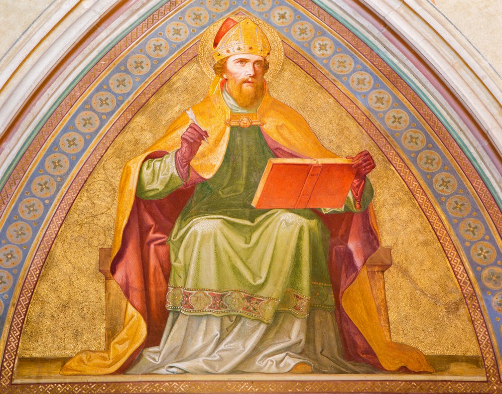 Fresco de San Agustín en la iglesia del monasterio en Klosterneuburg.| Fuente: Shutterstock