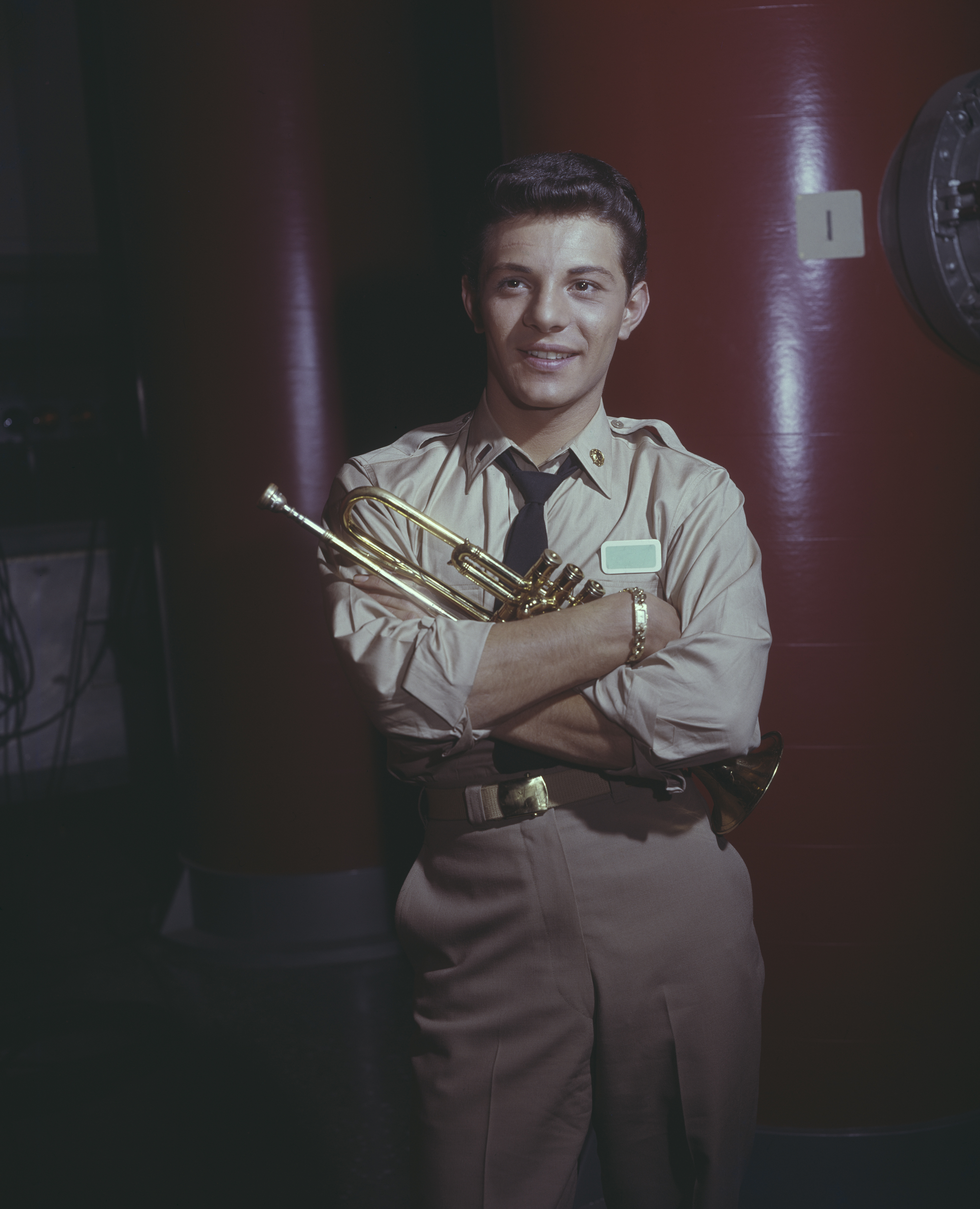 Frankie Avalon on the set of "Voyage to the Bottom of the Sea" in 1961 | Source: Getty Images
