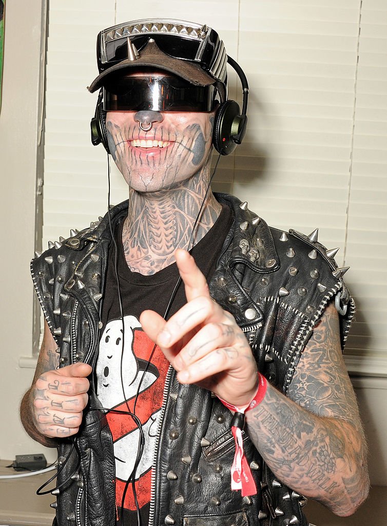 Rick Genest à Londres en 2013. l Source : Getty Images Rick Genest à Londres en 2013. l Source : Getty Images