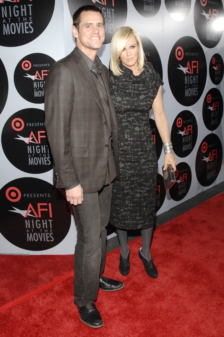 Jim Carrey and Jenny McCarthy at TARGET Presents AFI Night At The Movies at ArcLight on October 1, 2008. | Source: Getty Images