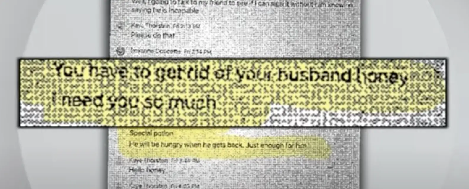The scammer's message to Roxanne Doucette, as seen in a video dated January 7, 2024 | Source: youtube.com/cbsboston