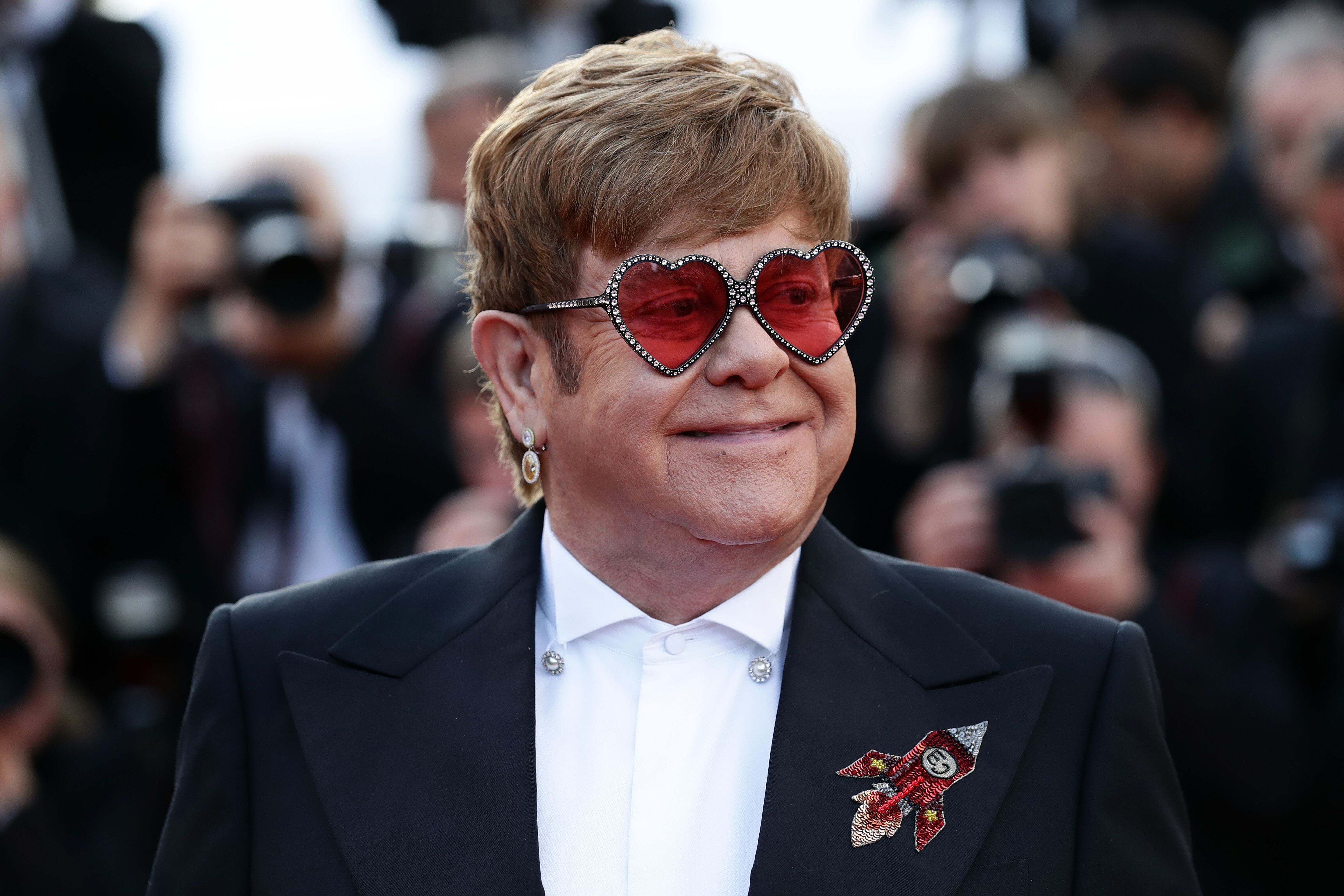 Sir Elton John at the screening of "Rocketman" during the 72nd annual Cannes Film Festival on May 16, 2019, in France | Photo: Vittorio Zunino Celotto/Getty Images