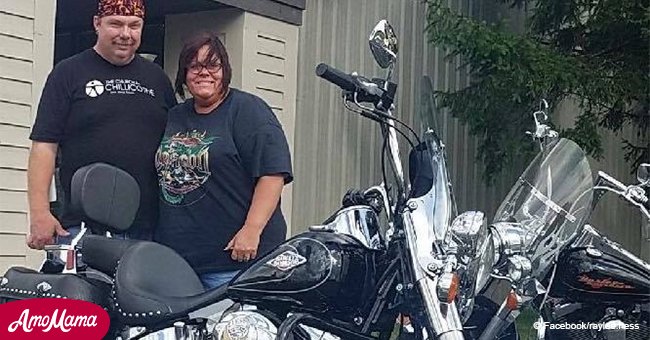 His wife died in a motorcycle accident so he asks hundreds of bikers to help finish her ride