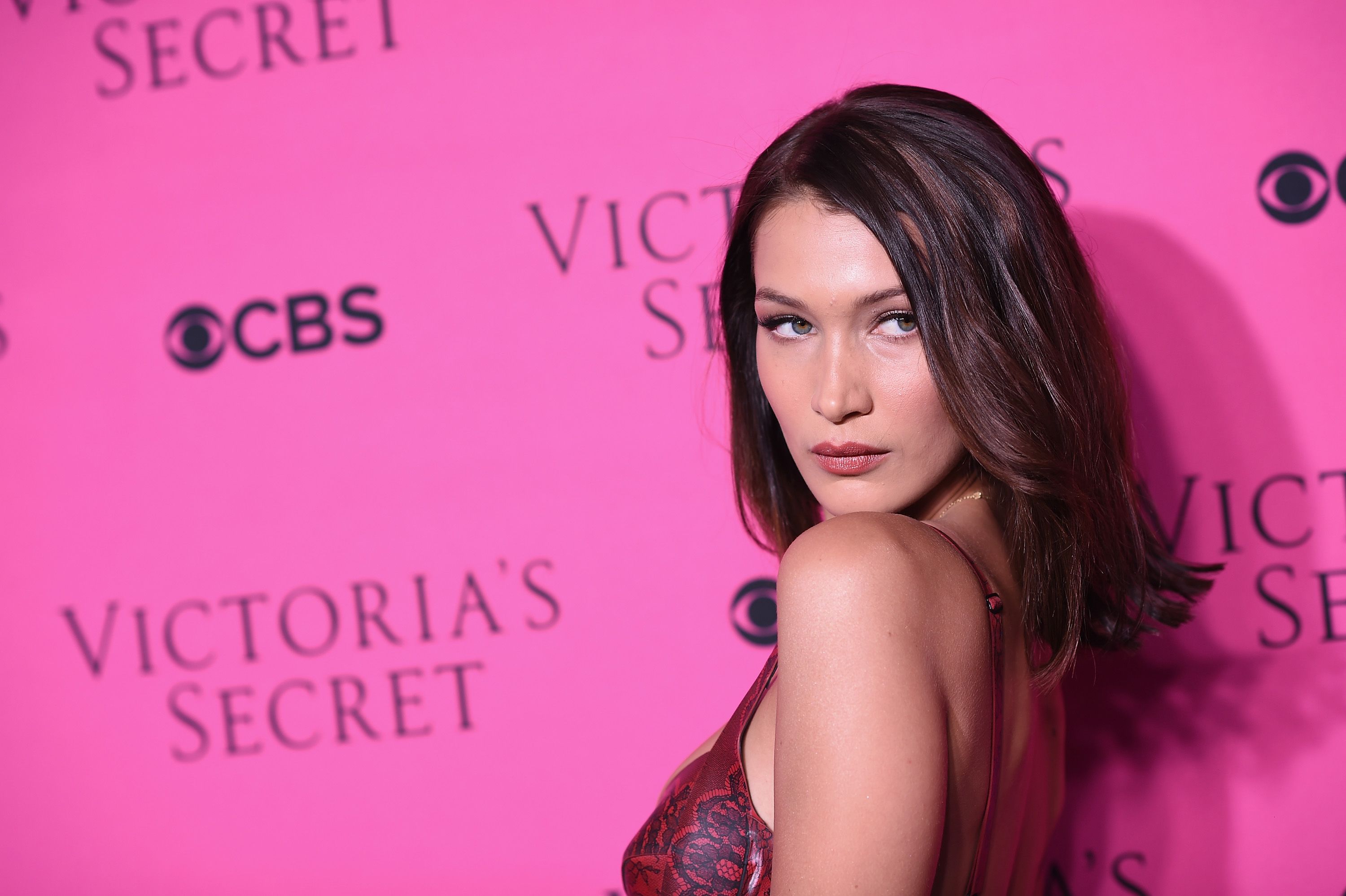 Bella Hadid at the Victoria's Secret Angels intimate viewing party of the 2017 Victoria's Secret Fashion Show at Spring Studios on November 28, 2017 in New York City. | Source: Getty Images