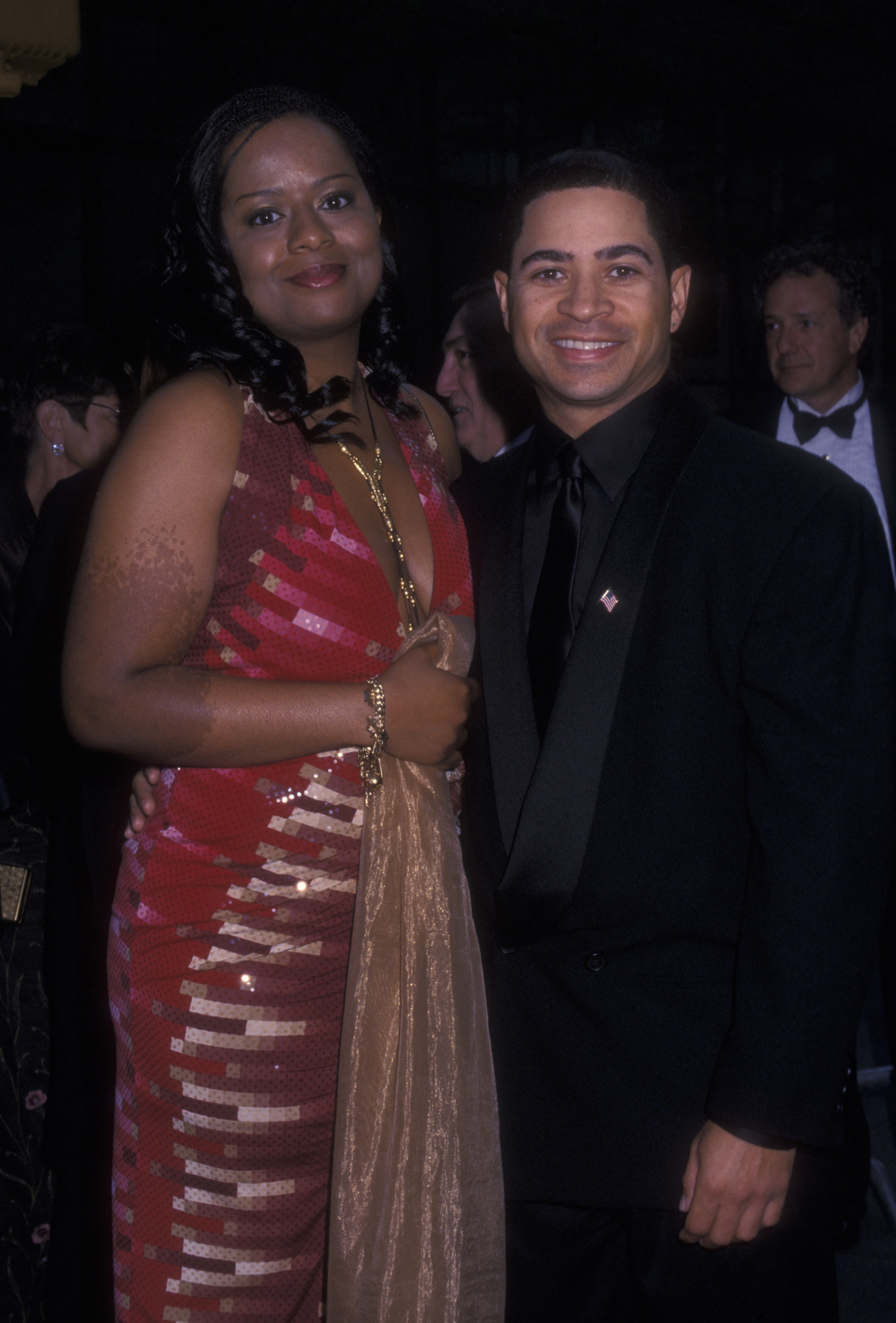 Tempestt Bledsoe and Darryl Bell at the taping of NBC TV's 75th Anniversary Special on May 5, 2002, in New York City | Source: Getty Images