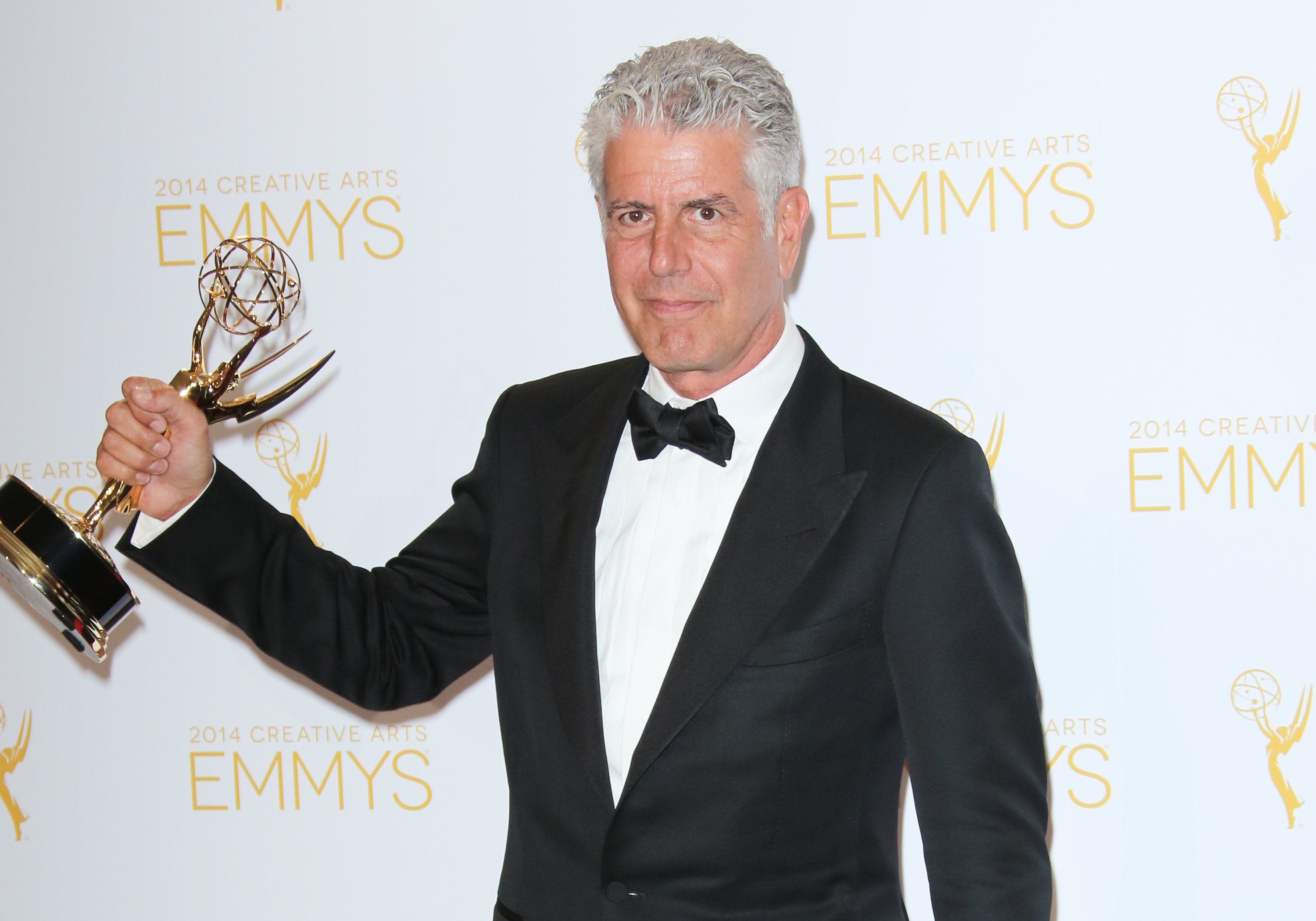 Anthony Bourdain at the 2014 Creative Arts Emmy Awards, in Los Angeles, California. | Source: Getty Images