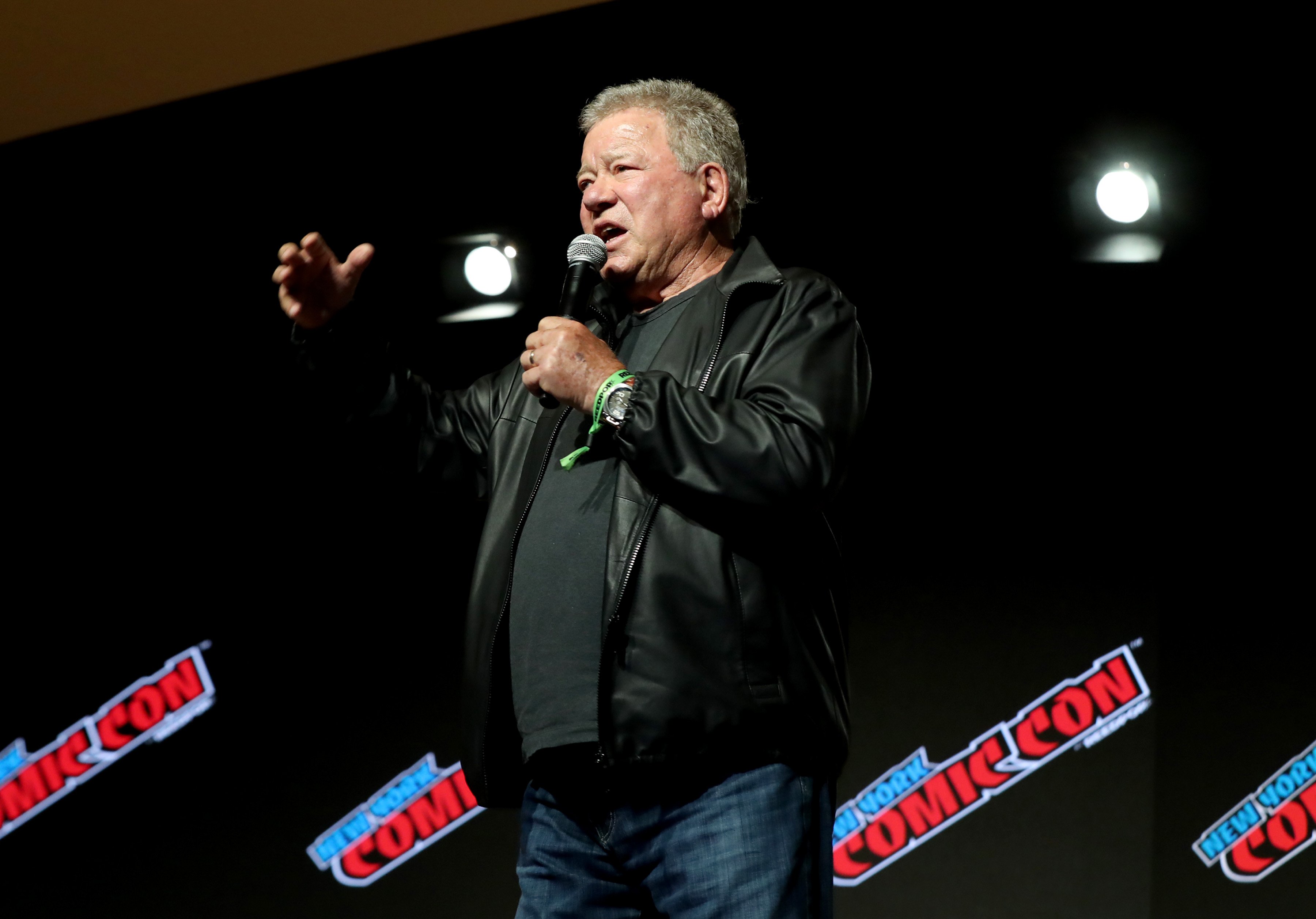 William Shatner at the William Shatner Spotlight panel during Day 1 of New York Comic Con 2021 at Jacob Javits Center in New York City | Photo: Bennett Raglin/Getty Images for ReedPop