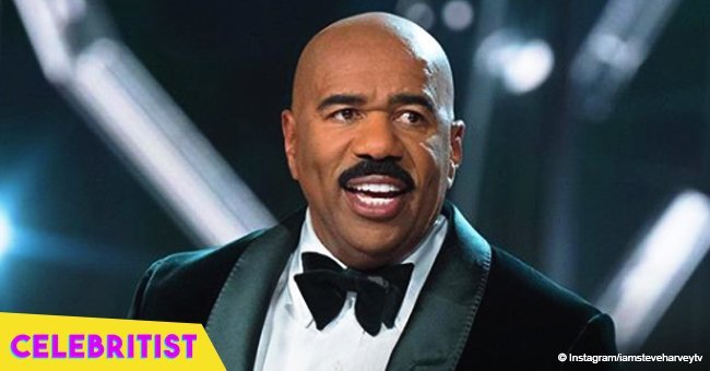 Steve Harvey shares hilarious pic after French family asked him to take a photo