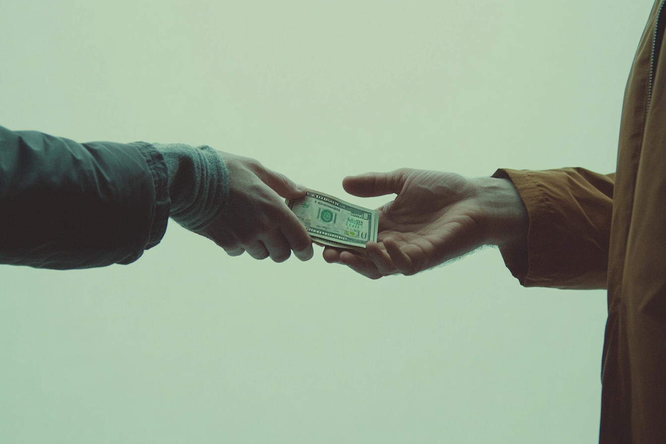 Money exchanging hands | Source: Midjourney