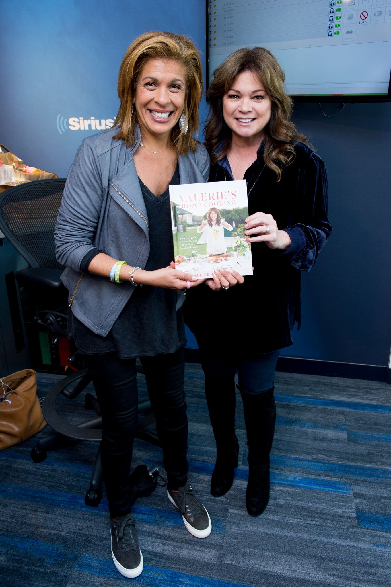 Hoda Kotb with Valerie Bertinelli as she visits Sirius XM | Getty Images