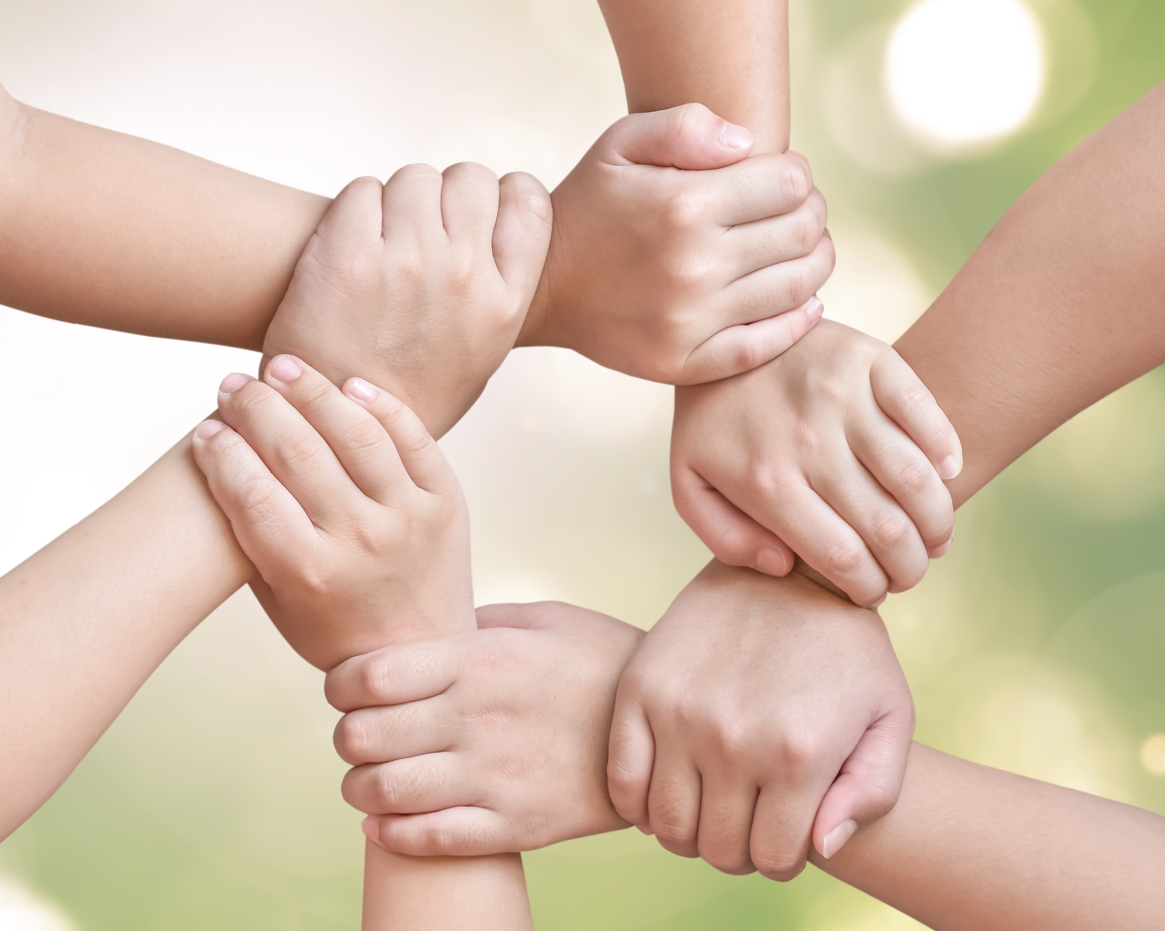 Children's hands holding each other | Source: Shutterstock