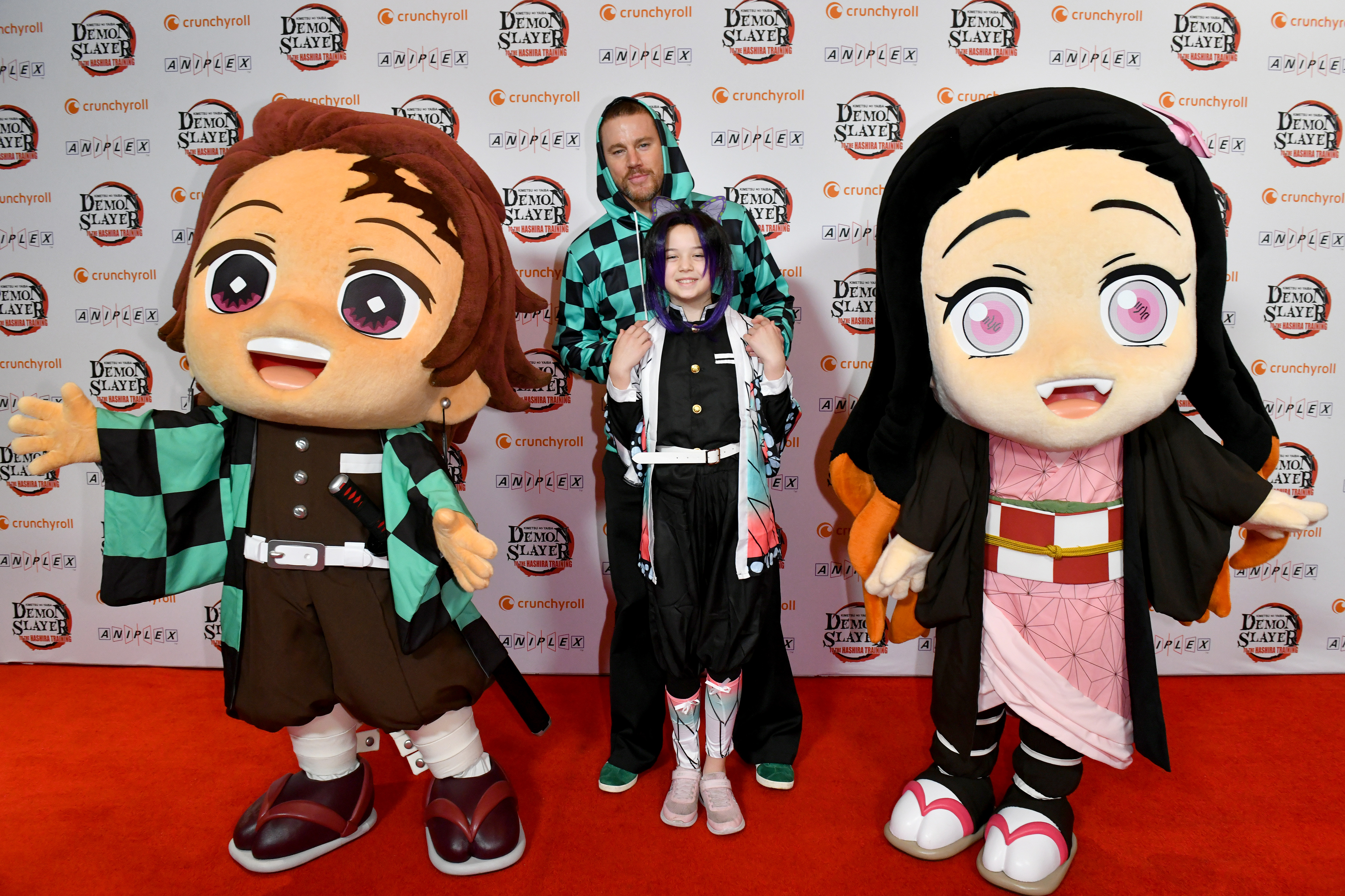 Channing and Everly Tatum at the World Tour Premiere Of Aniplex Of America And Crunchyroll's "Demon Slayer: Kimetsu No Yaiba - To The Hashira Training-" on February 10, 2024 | Source: Getty Images