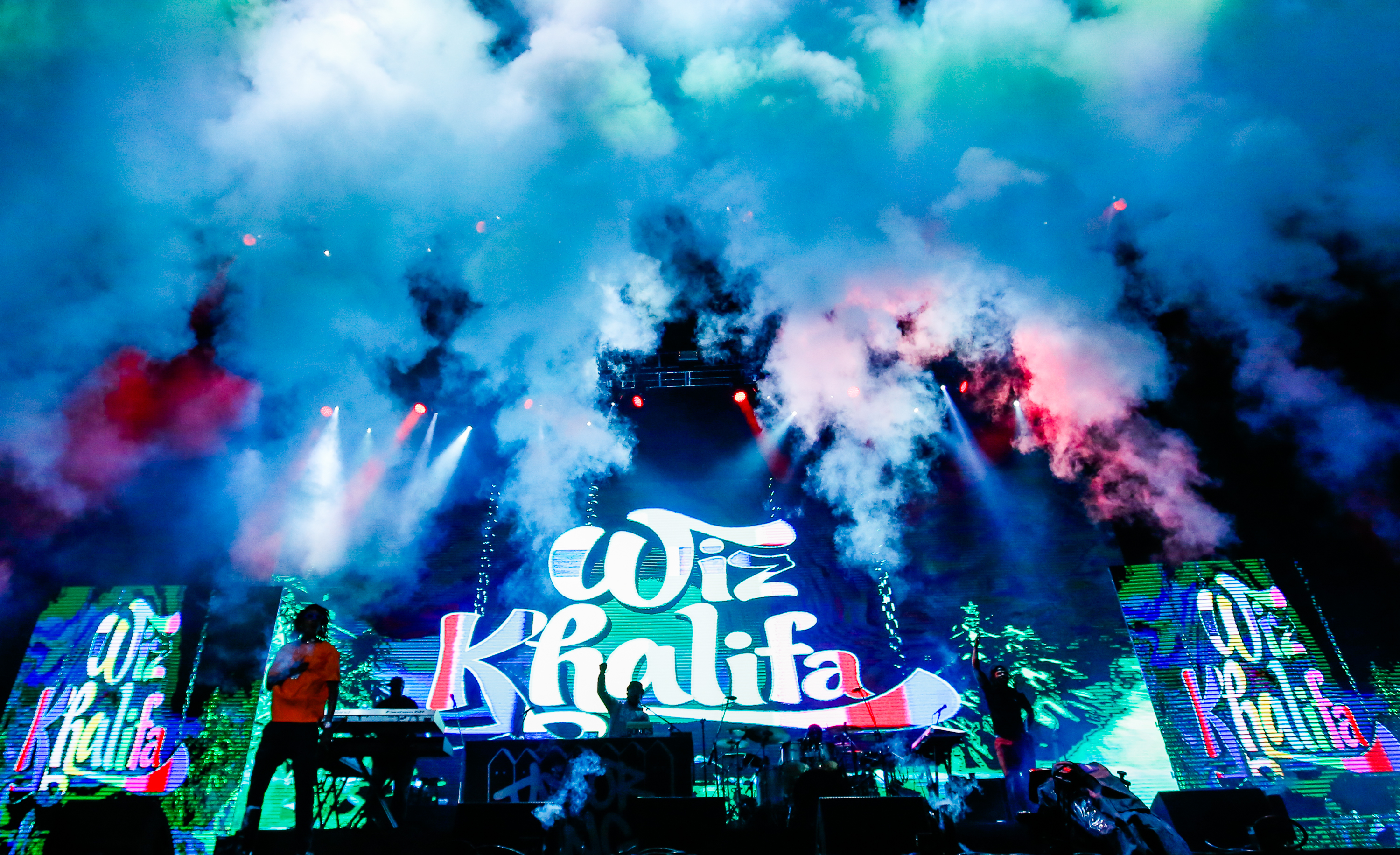 Wiz Khalifa performs during Lollapalooza São Paulo 2018 at the Interlagos racetrack on March 25 in Brazil. | Source: Getty Images